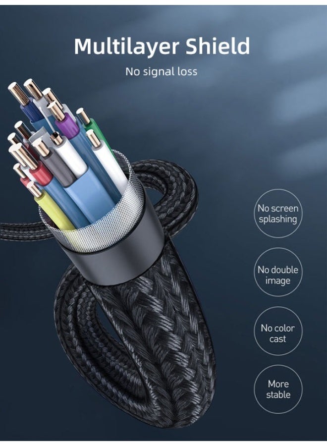 CABLETIME DISPLAYPORT TO HDMI CABLE MALE TO MALE 4K 60HZ UHD VIDEO CORD, DP TO HDMI ADAPTER CABLE FOR PC LAPTOP MONITOR TV PROJECTOR, HIGH SPEED AUDIO VIDEO SUPPORT, PLUG AND PLAY - Image 5